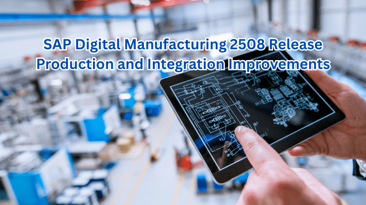 Digital manufacturing related SAP release banner with advanced capabilities featured