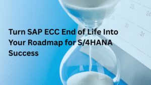 SAP ECC to S/4 Hana deadlines shown with sand clock
